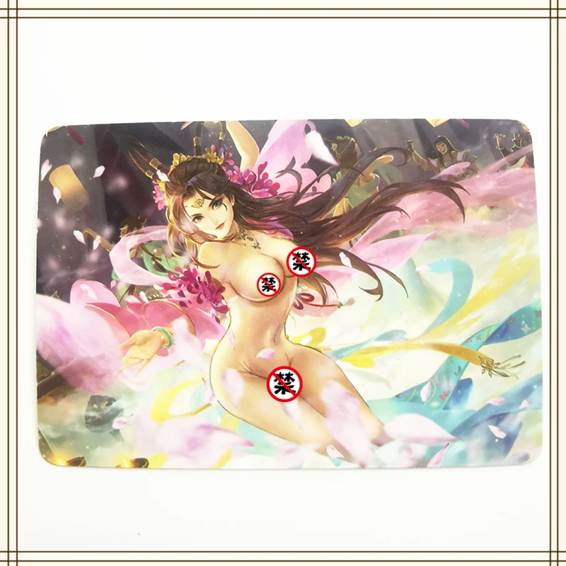 1Pcs/set Homemade Anime Cards Girl Character Series ACG Sexy Nude Cards Kawaii Toys Gifts Games Comics Collection Cards