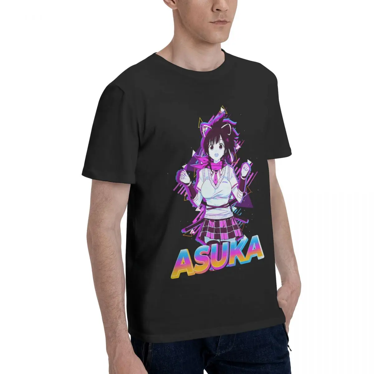 Men's T-Shirt Asuka Ninja Flash Funny Pure Cotton Tee Shirt Short Sleeve Ikaruga T Shirts O Neck Clothing Graphic Printed