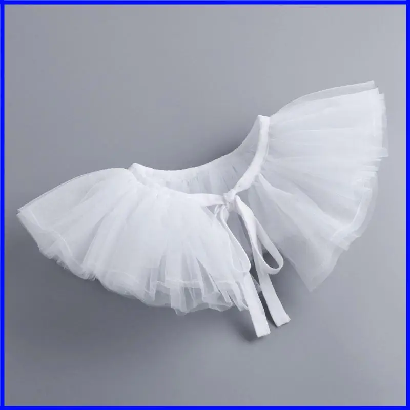 Ruff Collar Ruffled Tulle Tie Collar Retro Lapel Collar