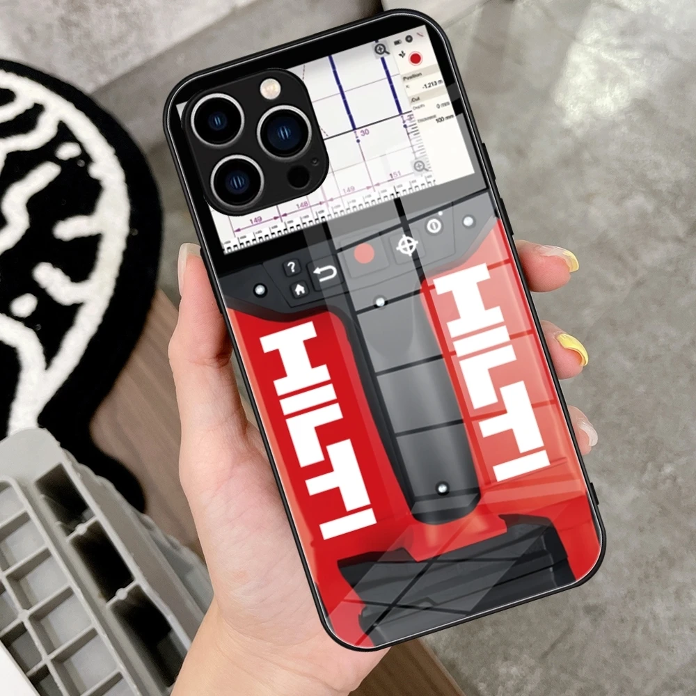 

Toolbox Brand Hilti Tools Phone Case Tempered Glass For IPhone 16 15 14 13 12 Pro Max Plus Samsung S24 S23 A55 A54 Covers