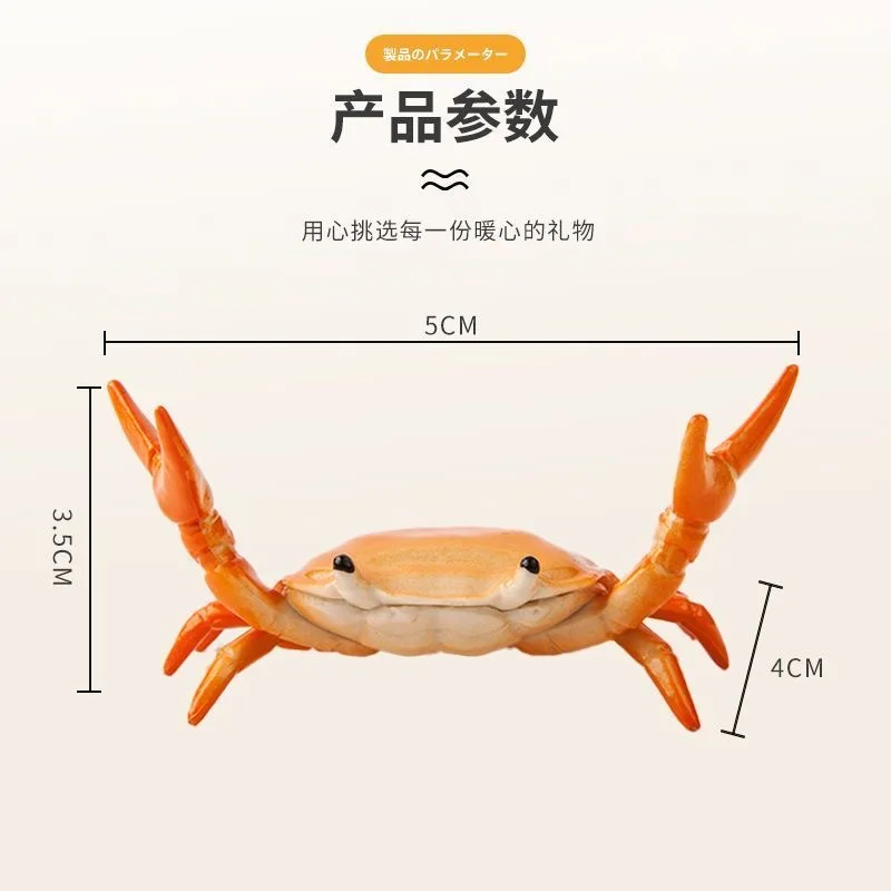 3D Printed Crab Pen Holder, Crab Pencil Rest Marine Animal Figurine Desktop Stationery Stand Office Desk Decor