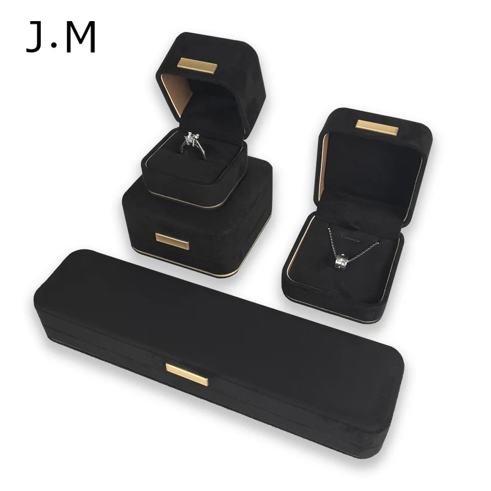 set-di-10-scatole-nere-in-velluto-con-angoli-arrotondati-e-fibbia-dorata-per-gioielli-confezione-regalo-di-lusso-per-anelli-ciondoli-bracciali