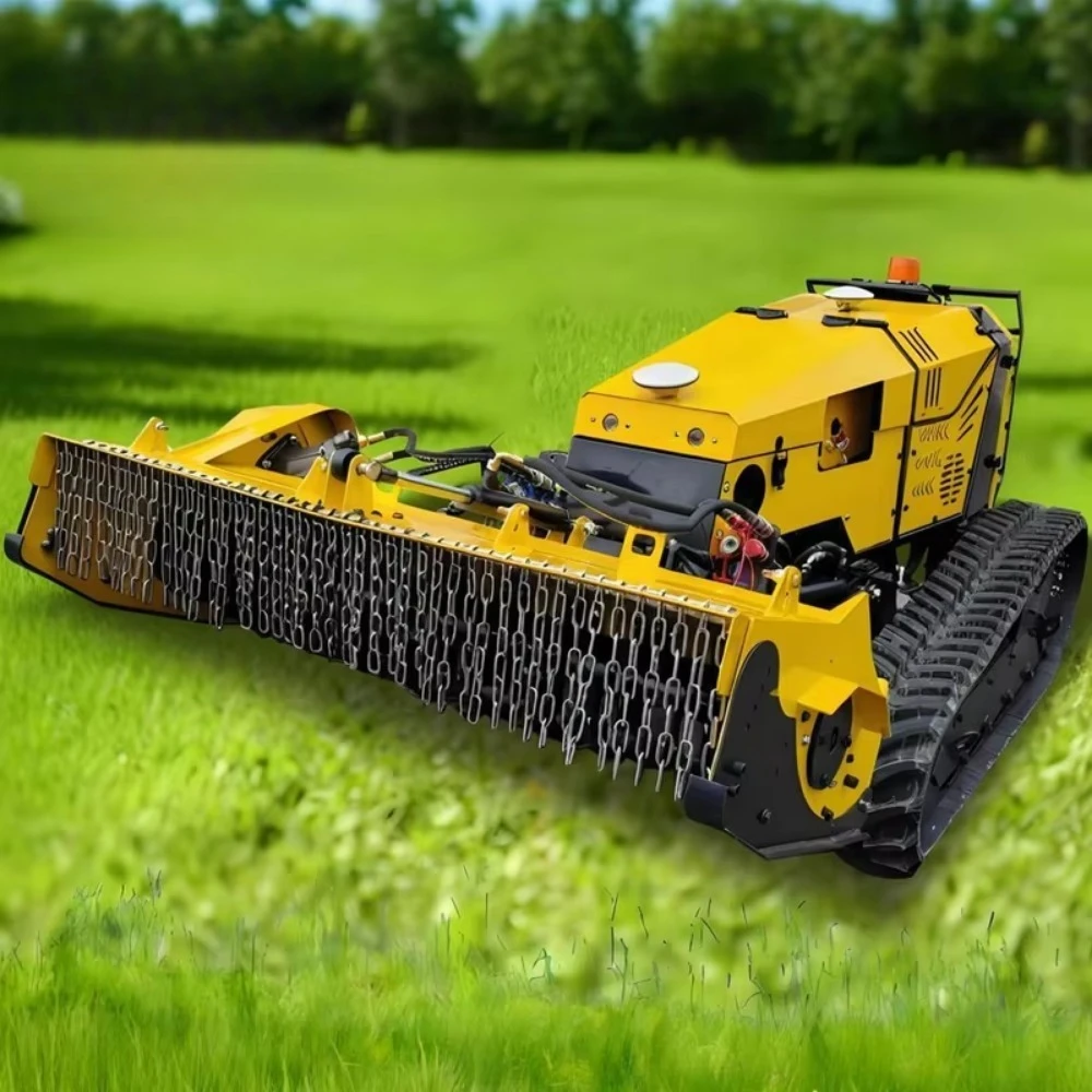 Hot Selling Remote Control Crawler Brush Cutter ZY900 54kW Hybrid 1400mm Brushless Robot Flail Lawn Mower