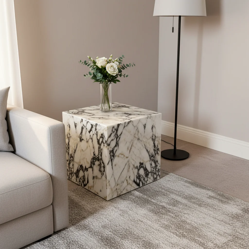 #  Natural Stone Modern Waterproof Living Room Calcutta Viola Marble Coffee Table
