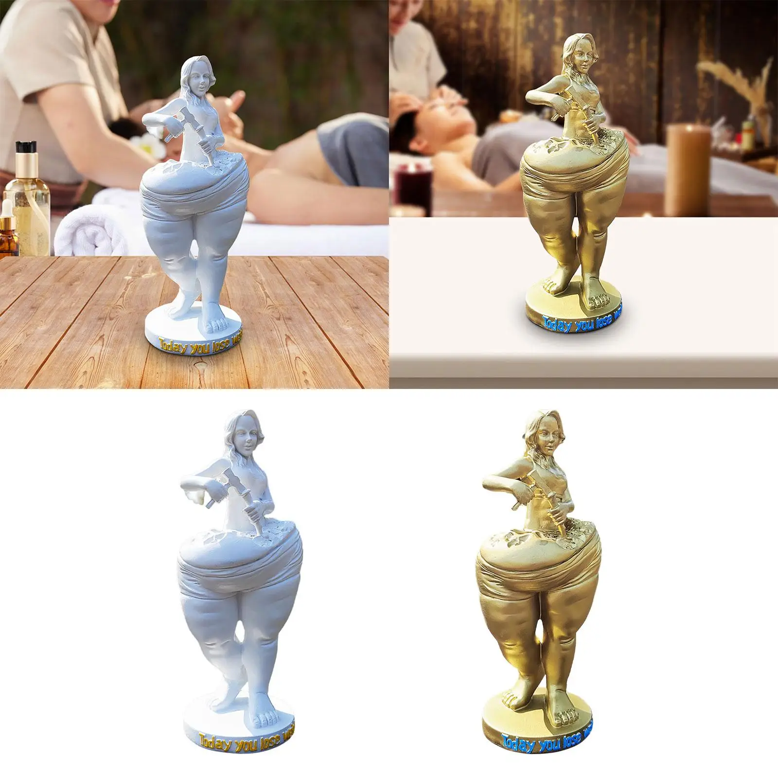 Goddess Statue Ornament Gifts Accents Desk Bookshelf Decorative Polyresin Decorate Table Centerpiece Office Gift Gym Ornament