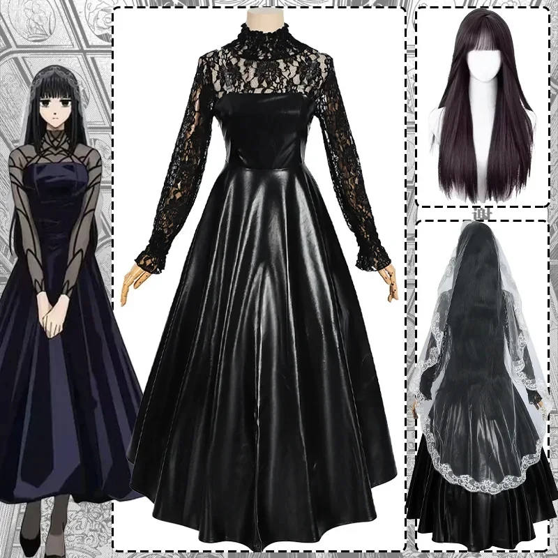 

ABC123CosplayAnime Sakamoto Days Osaragi Cosplay Costume Black Dress Wig Veil Stocking Suit Sexy Adult Woman Halloween3'd,5;h.9/