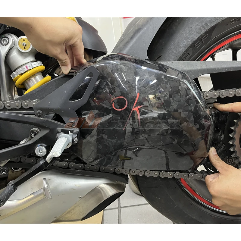 

Задняя крышка маятника для гонок, рамка, обтекатель для Ducati V4 V4S 2018-2023, полностью кованое углеродное волокно