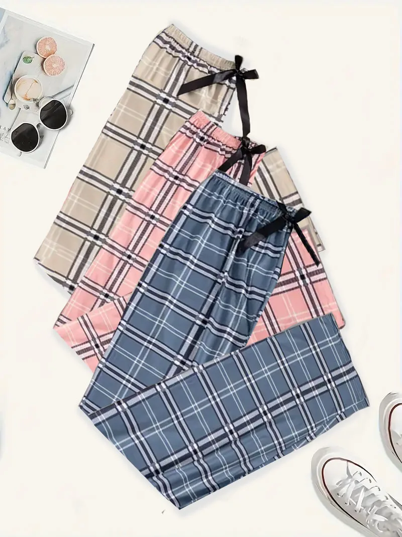 

Women's plus-size three-piece pajama pants