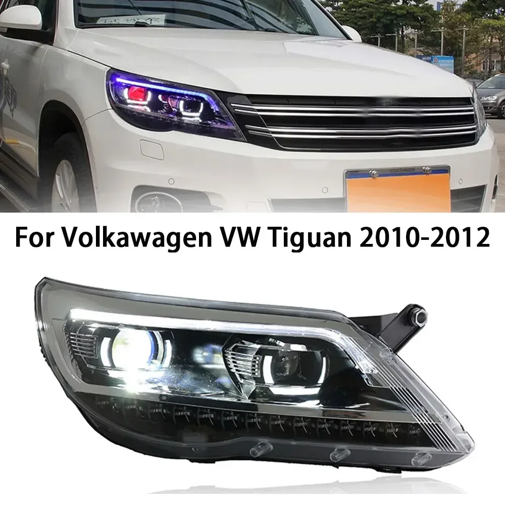 

Auto Parts Headlights For VW Tiguan 2007-2012 Passat B8 Styling LED Daytime Lights Dual Projector DRL Car Accesorios