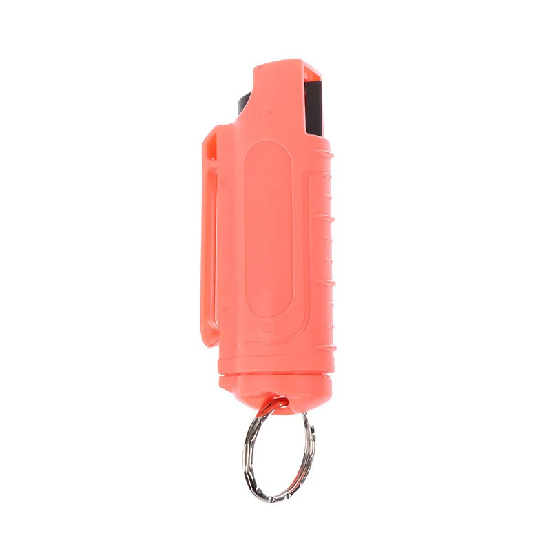 1Pcs 20ml Women Self Defense Pepper Spray Plastic Case Emergency Box Spray Shell with Key Ring Keychain Portable Defend Tool