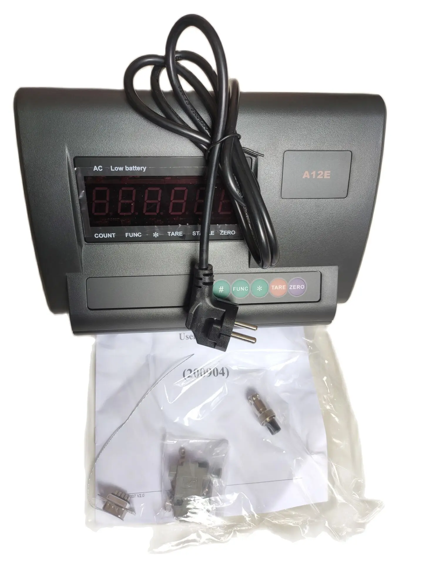 Yaohua 12E indicator small floor scale parts load meter (0-3Tons RS232 ) load cell YZC-320C Indicator XK3190-A12+E