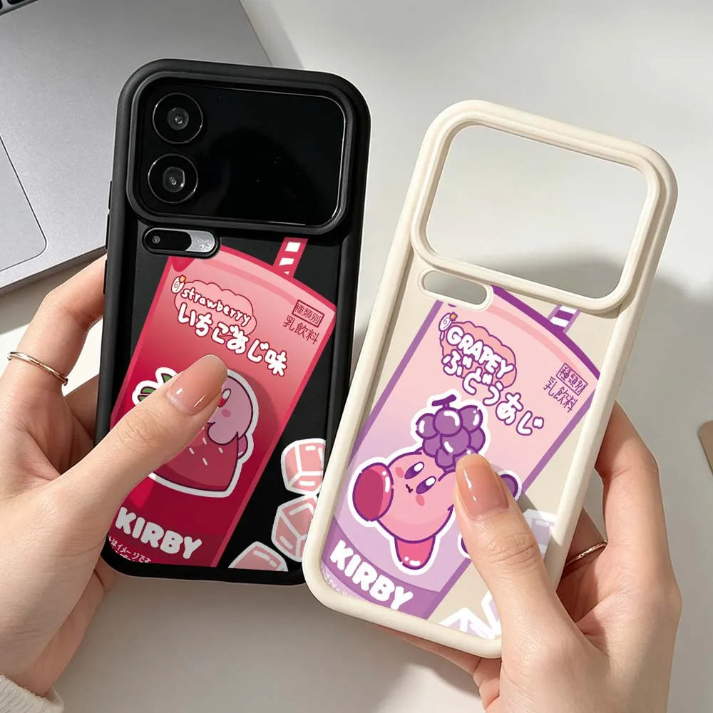 

Anime K-Kirbys Cartoon Cute For Xiaomi Mi 17 15 14 14T 12 12T 12S 11 11X 11i 9T Lite Pro Max 5G Eye Ladder Cover Phone Case