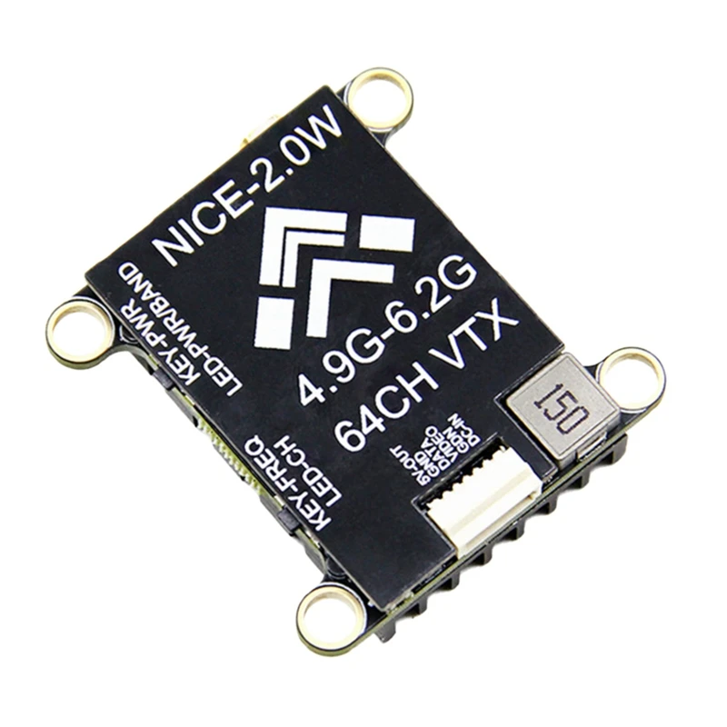 5.8G 2W Vtx 2000Mw 64ch Fpv Videozender Pal/Ntsc Ondersteuning Voor Tbs Osd Parameter Aanpassing Voor Fpv Rc Drone