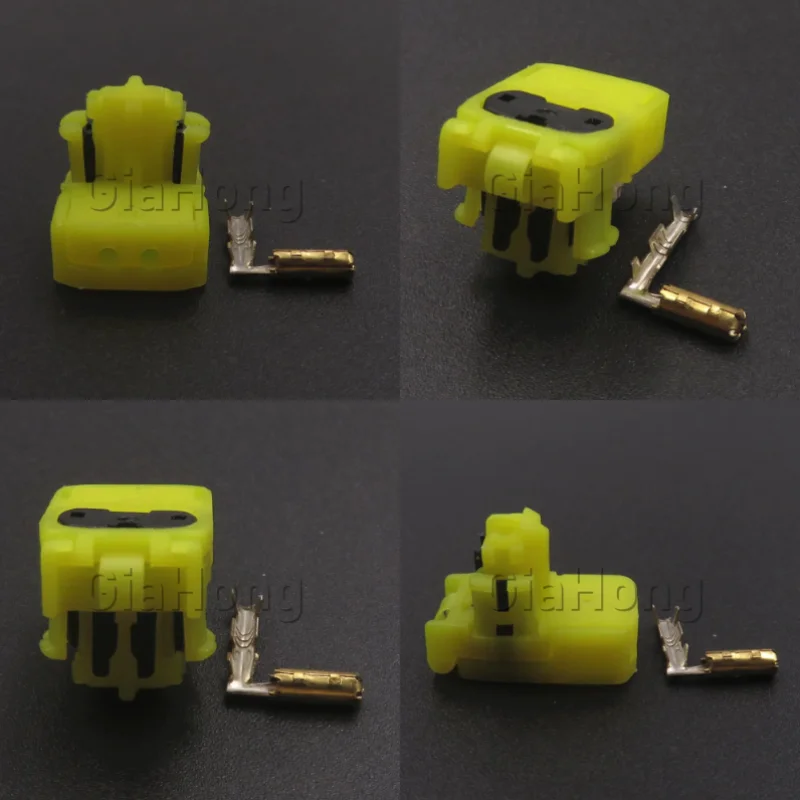 1 Set 2 Way AC Assembly Auto Parts 1612121-4 Car Small Current Unsealed Wire Cable Socket Automotive Electrical Connector