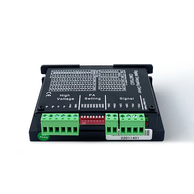 DM756D Stepper Driver ทํางานร่วมกับ Nema 34 Stepper Motor เสียงต่ํา Strong Torque Stepper Driver