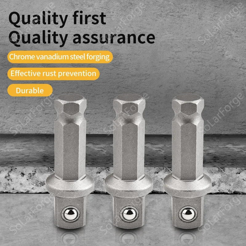 BAOLIAN CR-V Chrome Vanadium Steel Forged Connecting Rod Hexagonal Turn Square Quick Release Joint High-strength Rust Prevention