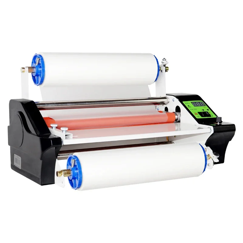 

Electric Plastic Film Machine 220V Automatic Double Sided Hot Cold Laminating Self Adhesive Laminating Machine
