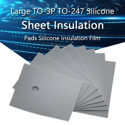 100pcs Large TO-3P TO-247 silicone sheet insulation pads silicone insulation film