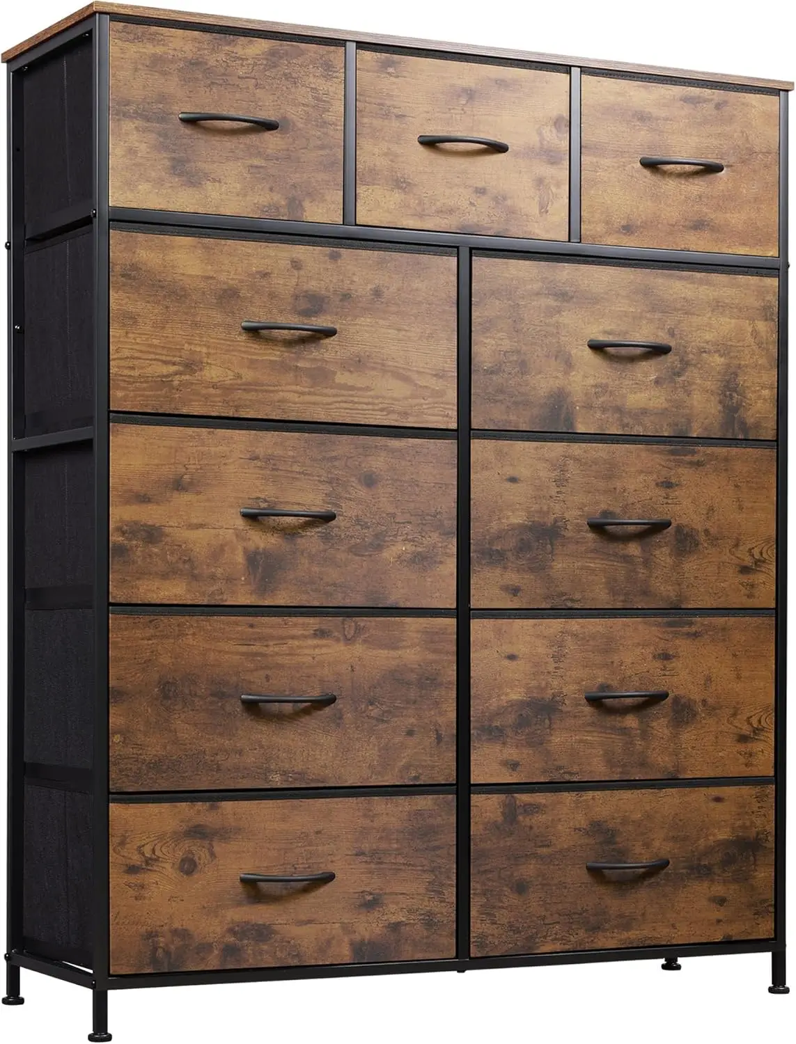 

Tall Dresser for Bedroom, Fabric Dresser Storage Tower, Dresser & Chest of Drawers Organizer Unit with 11 Drawers, Storage