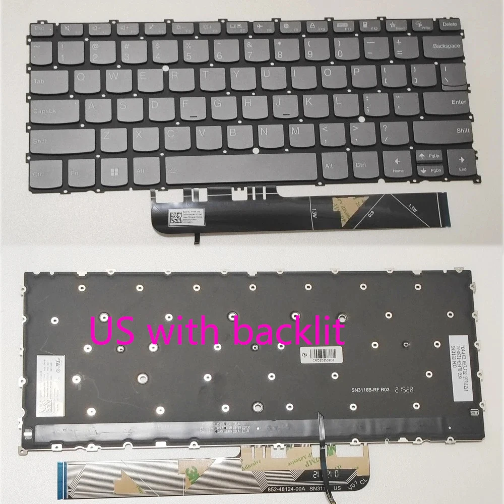 

Keyboard for lenovo YOGA 6 Series YOGA 6 13ABR8 YOGA 6 13 ALC7 with backlit US layout
