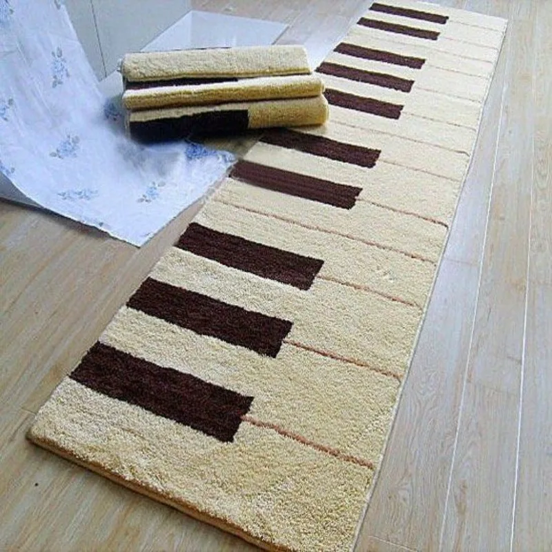 Alfombra de felpa insonorizada para Piano, sala de estar, dormitorio, ventanal, taburete de piano, silla, alfombrilla para pies, alfombrilla gruesa para cabecera y pasillo