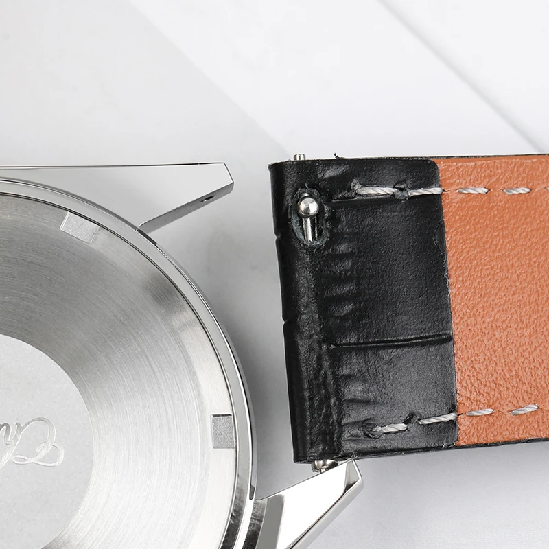 Chameri GS02 Quartz Watch VH31 Sweep Seconds Movement Stainless Steel Sapphire Crystal Business Watch 37mm Vintage Watch