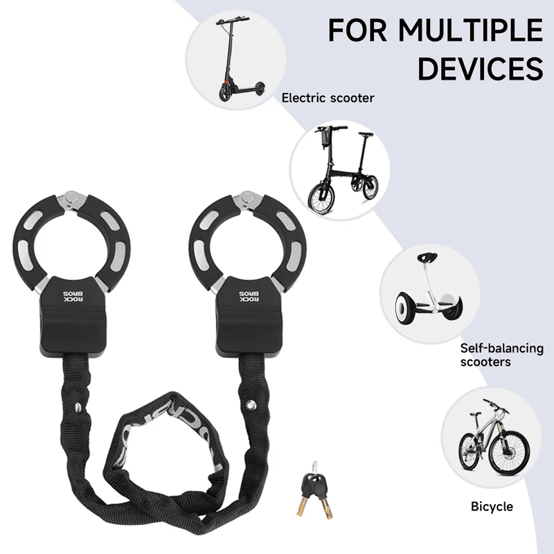 

Стальной противоугонный велосипедный замок, замок для электрического скутера, защита от кражи высокой безопасности, замок наручников для электронного скутера, велосипеда