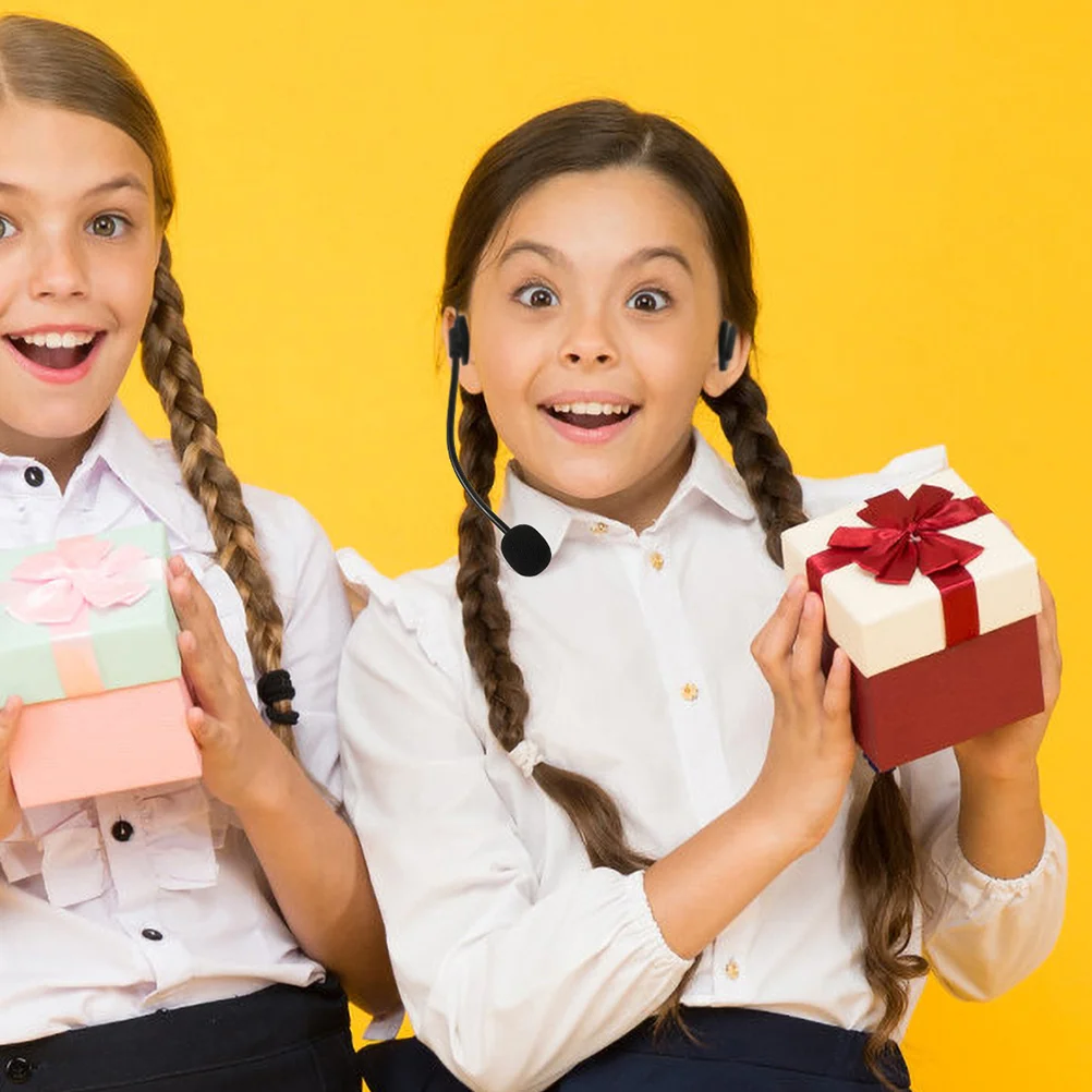 Faux micro d'oreille Rock Star, 5 pièces, casque de Cosplay léger et réaliste pour Costume de chanteur de fête d'halloween, accessoire de Microphone simulé