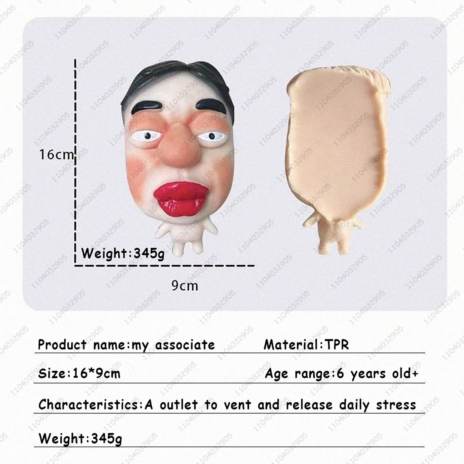 Funny Pimple Popper Squishy Toy Fast Rebound Squeeze Face Model Stress Relief Fidget Toy for Adults & Teens Funny Gag Prank Gift