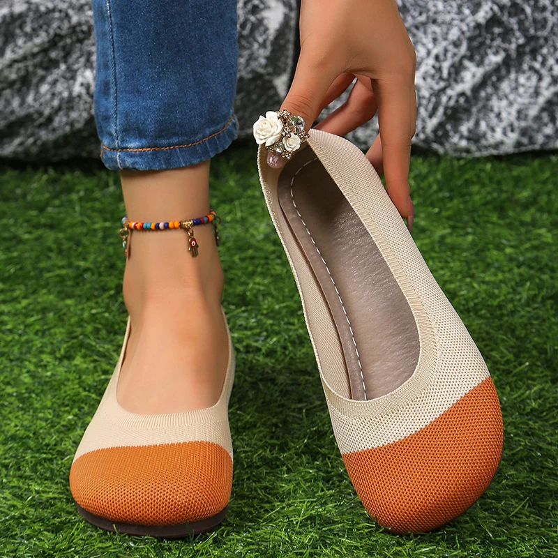 Women Flats 2024 New Spring Autumn Walking Round Top Loafers Shoes Shallow Comfortable Lolita Shoes Sneakers Zapatos De Mujer