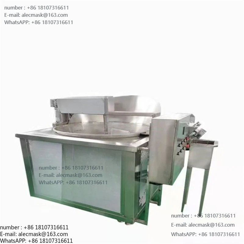 

Lotus root slice fryer, walnut kernel frying equipment, automatic scraping cashew nut frying machine