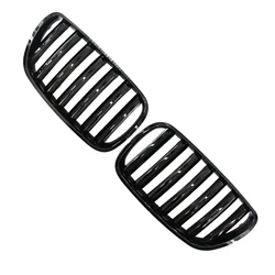 Car Front Bumper Kidney Grille Glossy Black Racing Grills for BMW E83 X3 2007 2008 2009 2010 51113420087 51113420088
