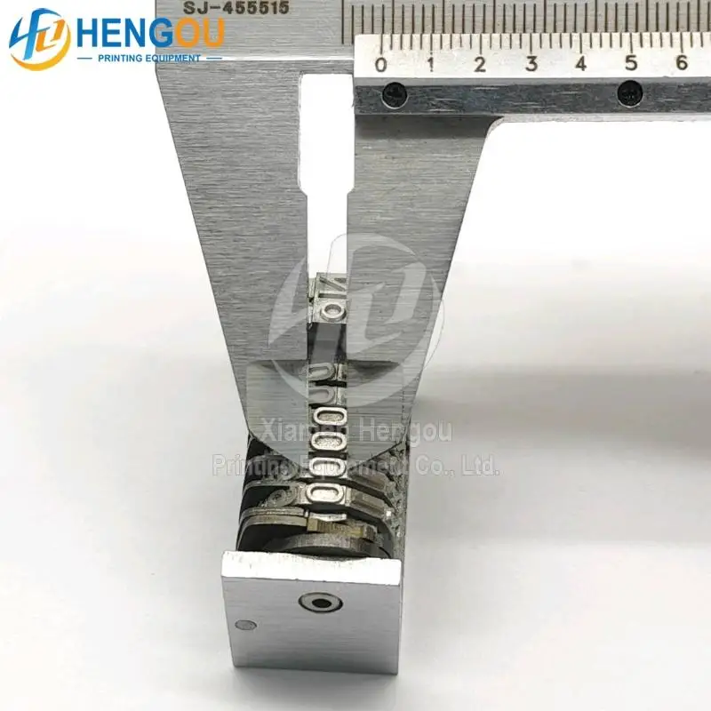 6 digits Numbering Machine Backward Gothic Type Adjustable Sink Offest Printing Machine Parts