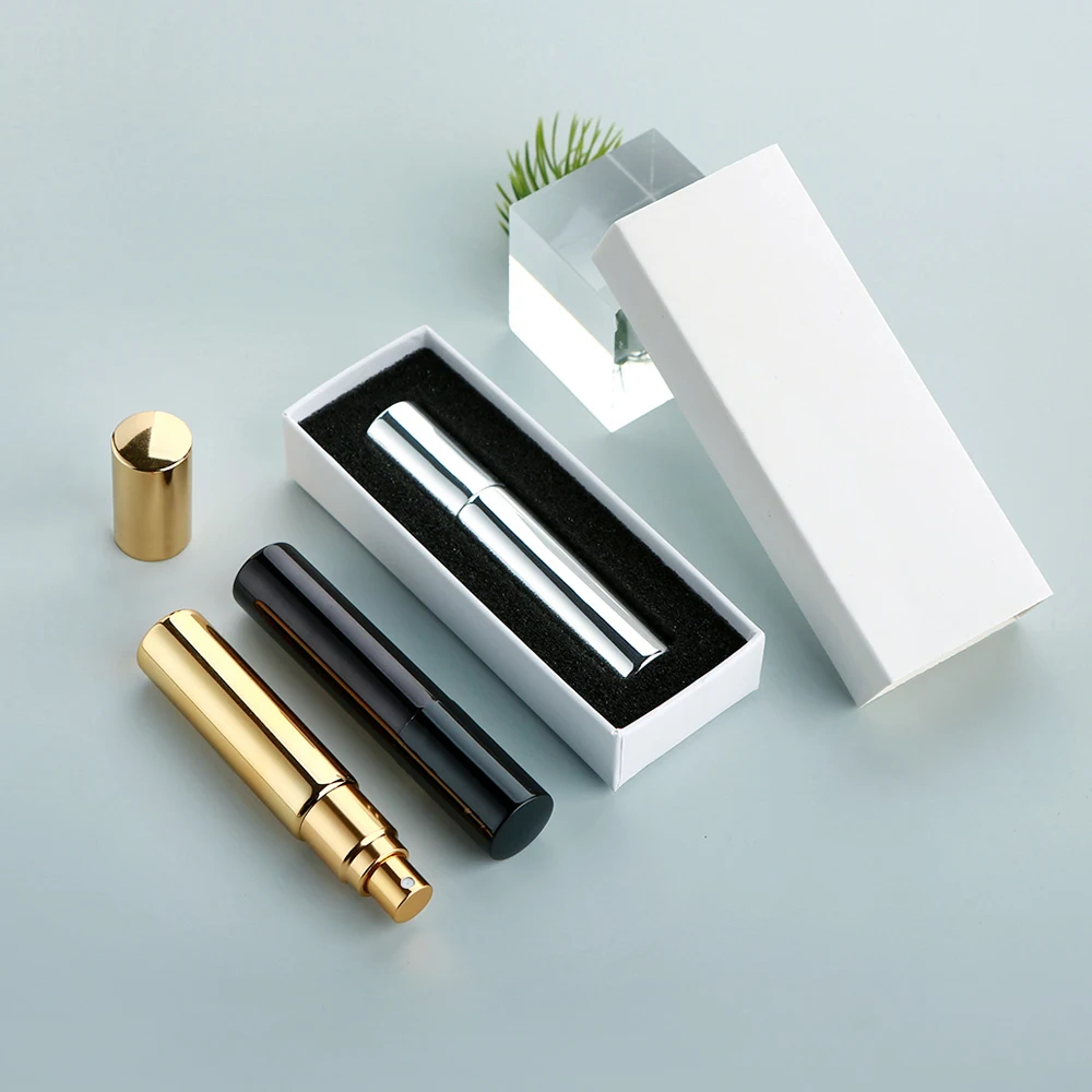 

30/40/50PCS 10ml Premium Gold/Silver/Black Electroplated Glass Perfume Sprayers, Press Fine Mist, Leakproof, Reusable, with Box