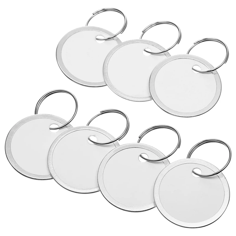 Metal Rim Tags Key Tags Round Paper Tags With Metal Rings For Car Keys And Door Keys (150Pcs)