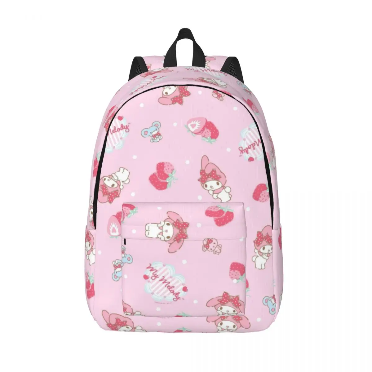 My Melody Printed Lightweight Casual Schoolbag For School, Outdoor, Shopping, Office 15in 17in