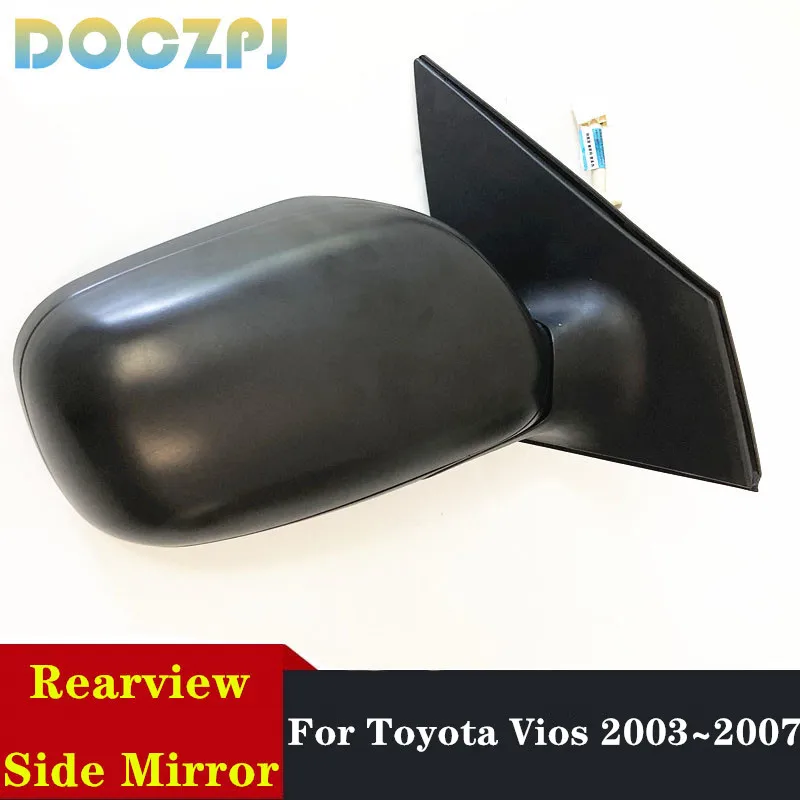 Auto Rearview Door Side Mirror For Toyota Vios 2003 2004 2005 2006 2007 3PINS Base Color