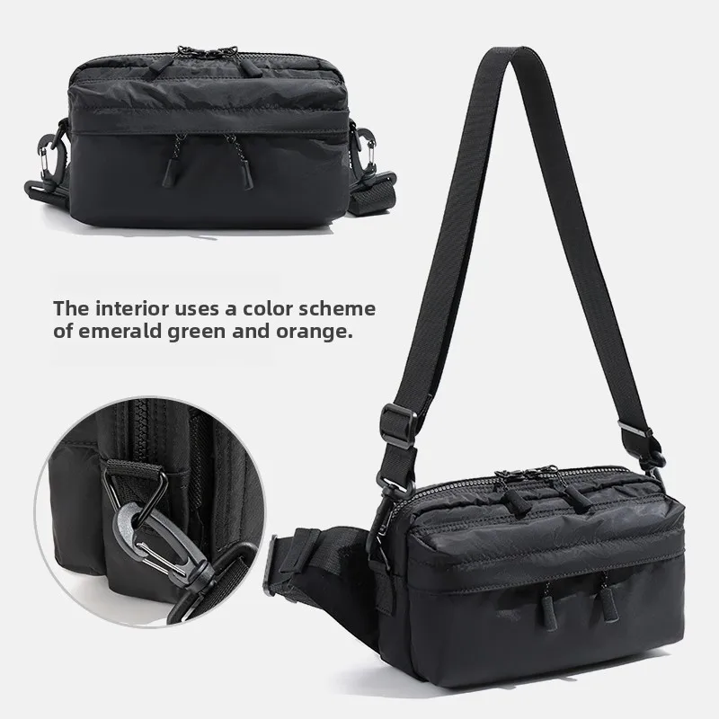 Water-Resistant Military Style Crossbody Bag for Men And Women Commuter Multi-Purpose Chest Bag Diagonal Single Shoulder Bag