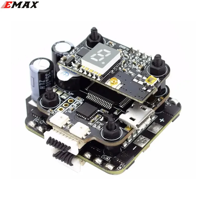 EMAX Mini Magnum 2 F4 35A Stack, 20x20mm, MPU6000, 2-6S, BLHeli_32 4in1 ESC, F4 FC with OSD & VTX for FPV Models
