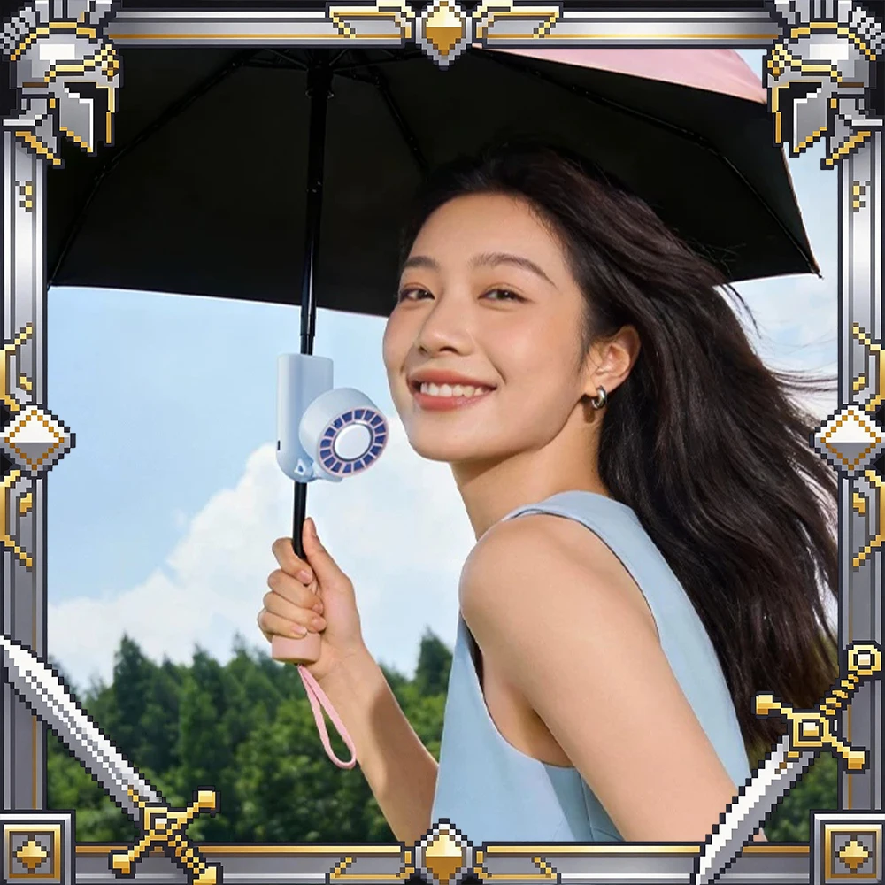 sothing-umbrella-clip-hand-hold-refrigerate-small-fan-5-in-1-multifunction-soft-voice-and-low-noise-handheld-fan-light-weight