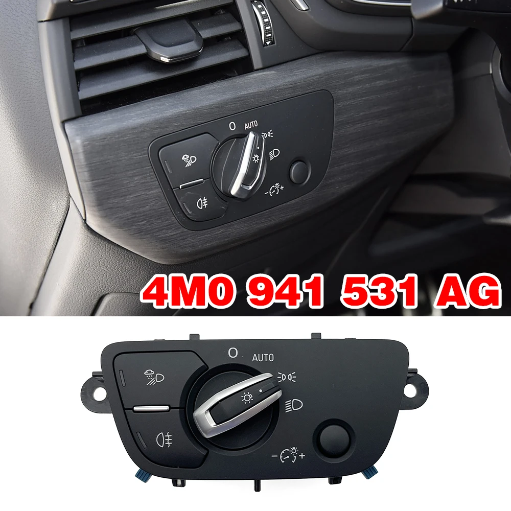 

4M0941531AG 4M0 941 531 AG Headlight Headlamp Auto Control Head Light Multiple Switch Knob For AUDI A4 B9 8W Q7 4M Q5