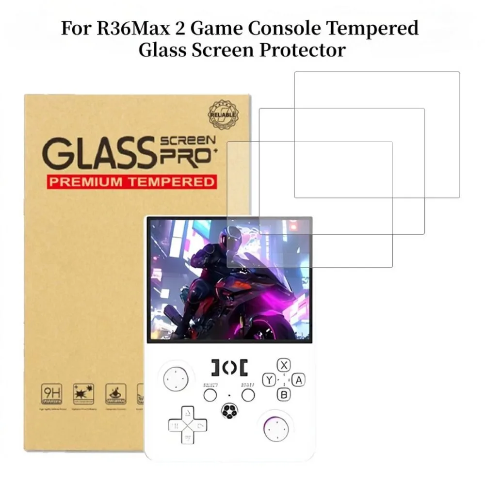 New HD Tempered Glass Anti Scratch 9H Screen Protector Anti Reflective Protective Film for R36Max 2 Game Console