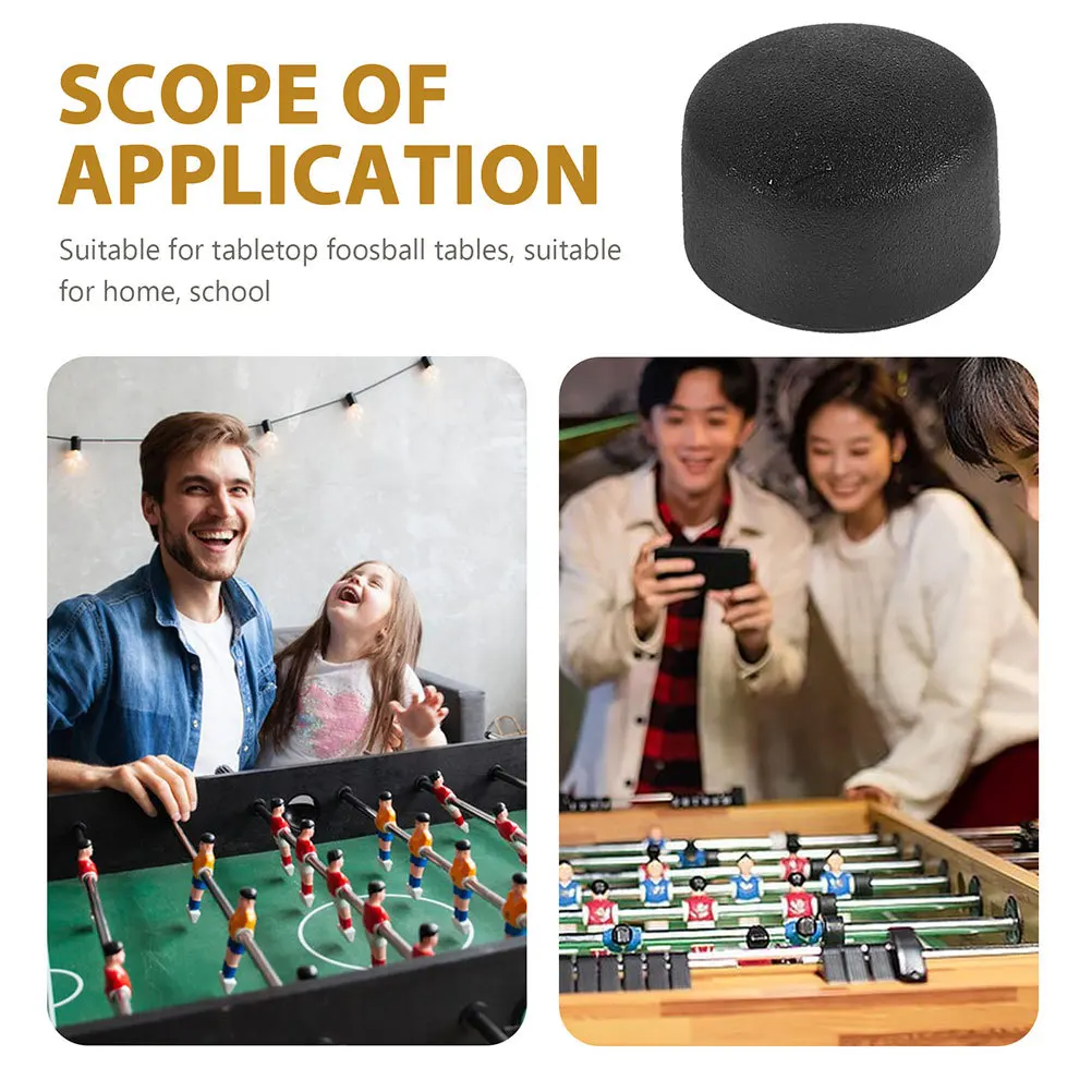20 szt. Plastikowe nakładki na drążki do piłkarzyków 12,7 mm Akcesoria do piłkarzyków Stołowych Czarne zaślepki Ochronne Pokrowce Zamienne Części do Piłkarzyków Stołowych