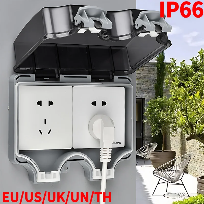 

86 Type Surface-Mounted Outdoor Junction Box | IP66 Waterproof ABS Enclosure with Splash Guard for Rain Protection​