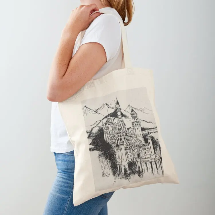 Neuschwanstein Castle, Bavaria, Germany. Tote Bag woman shopping bag Portable shopping bag canvas tote shopping trolley