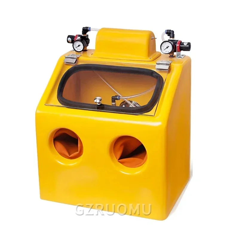 Jewelry Sand Blasting Machine Double Watch Water Type Sand Blaster Antique Gold Silver Processing Frosted Polishing Equipment