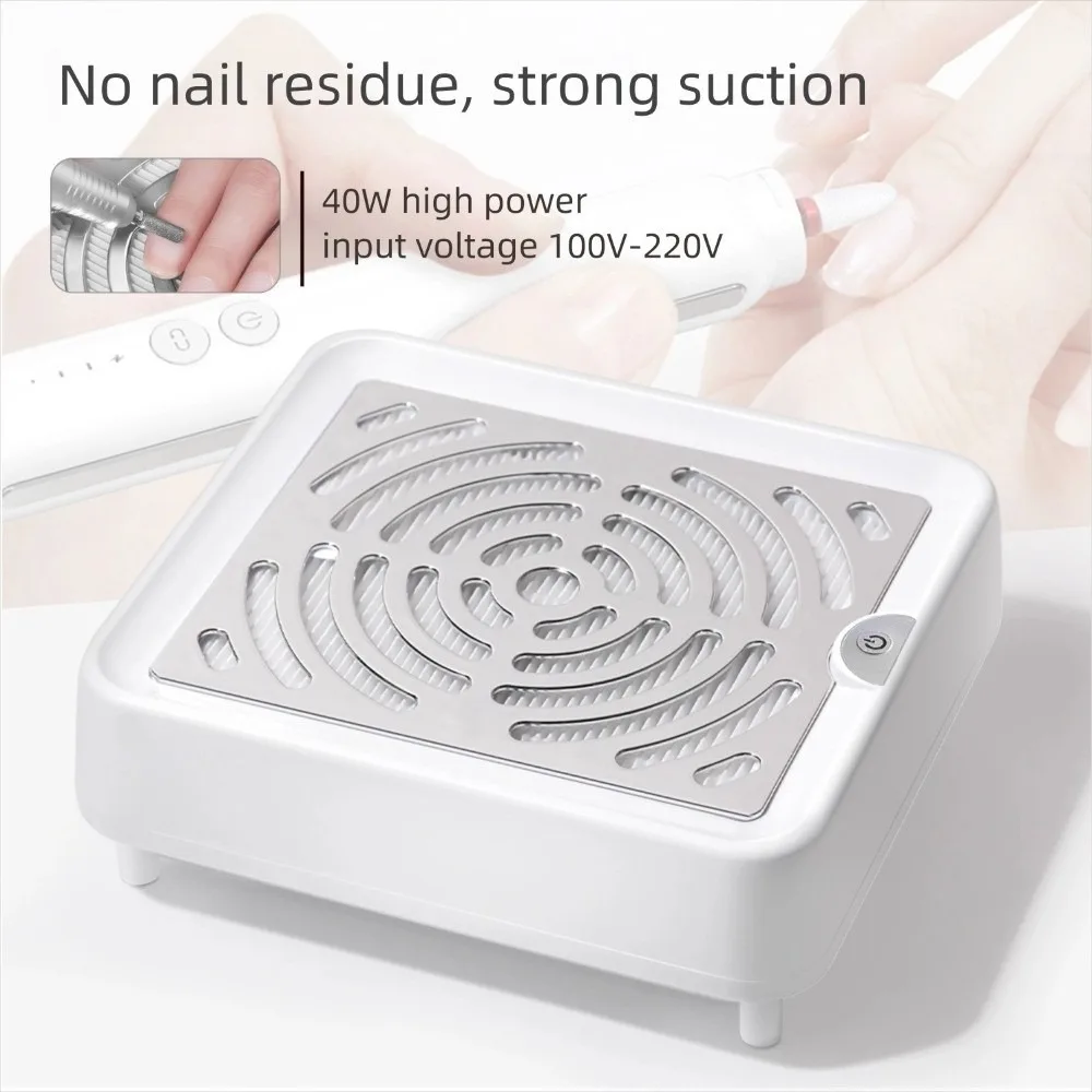 

Professional With Removable Filter Nail Dust Collector High Speed Low Noise ail Vacuum Cleaner Nail Salon Manicure Dust Absorber