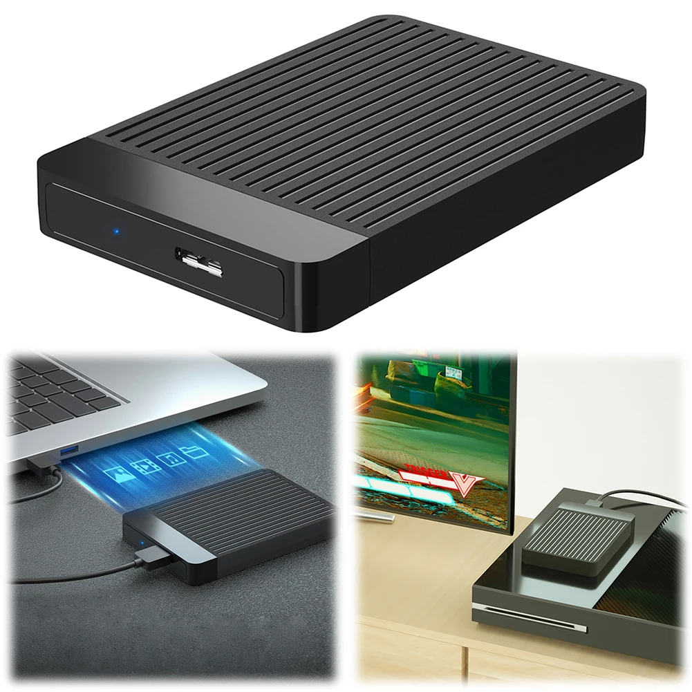 2.5-inch HDD Case Caddy Box Support UASP SATA To USB 3.0 Type-C Adapter HDD Case Speed 6Gbps Hard Drive Case 6TB Hard Drive Box