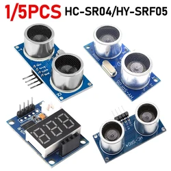 1-5PCS HC-SR04 HYSRF05 Ultrasonic Ranging Module Ranging Sensor Module Board Distance Measuring Module Wide Voltage for Arduino