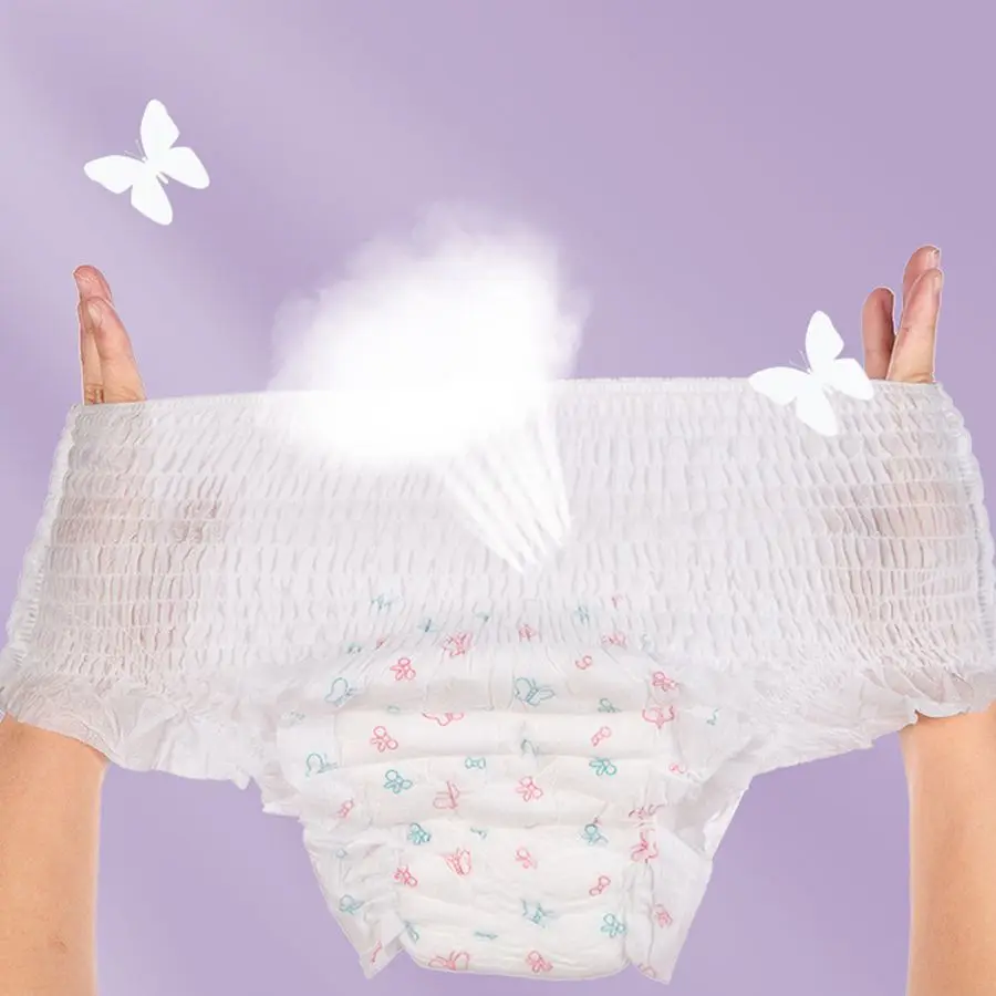 Disposable breathable sanitary napkins for preventing side leakage in maternity sleeping pants..